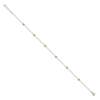 Thumbnail Image 1 of Diamond-Cut Station Anklet 14K Yellow Gold 10"