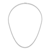 Thumbnail Image 1 of Solid Rope Chain Necklace Platinum 30" 2.2mm