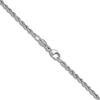 Thumbnail Image 2 of Solid Rope Chain Necklace Platinum 30" 2.2mm