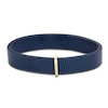 Thumbnail Image 2 of ZYDO Navy Stretch Bracelet 18K Yellow Gold/Stainless Steel 6.5"
