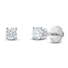 Thumbnail Image 1 of Certified Diamond Solitaire Earrings 1/2 ct tw Round 14K White Gold (I1/I)
