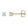 Thumbnail Image 1 of Diamond Solitaire Stud Earrings 1/4 ct tw Round 14K Yellow Gold (I1/I)