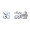 Thumbnail Image 1 of Certified Diamond Solitaire Stud Earrings 1-1/5 ct tw Round 14K White Gold (I1/I)