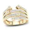 Thumbnail Image 0 of Diamond Stackable Ring 1/4 ct tw Round/Princess 14K Yellow Gold