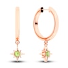 Thumbnail Image 0 of Juliette Maison Natural Peridot Starburst Drop Earrings 10K Rose Gold
