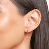 Thumbnail Image 2 of Juliette Maison Natural Peridot Starburst Drop Earrings 10K Rose Gold