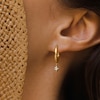 Thumbnail Image 4 of Juliette Maison Natural Peridot Starburst Drop Earrings 10K Rose Gold