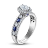 Thumbnail Image 1 of Vera Wang WISH Diamond & Blue Sapphire Engagement Ring 1 ct tw Round 14K White Gold
