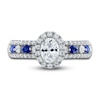 Thumbnail Image 2 of Vera Wang WISH Diamond & Blue Sapphire Engagement Ring 1 ct tw Round 14K White Gold