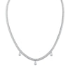 Thumbnail Image 0 of Vera Wang WISH Lab-Created Diamond Necklace 5 1/2 ct tw Round 14K White Gold 18"