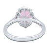 Thumbnail Image 2 of Natural Pink Tourmaline Ring 1/6 ct tw Diamonds 14K White Gold