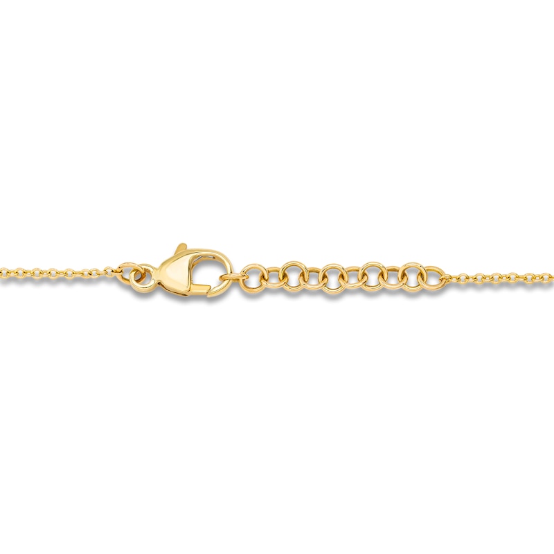 Children's Freshwater Cultured Pearl & Diamond Bracelet 14K Yellow Gold