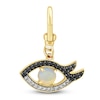 Thumbnail Image 0 of Charm'd by Lulu Frost 10K Yellow Gold 1/4 ct tw Black and White Diamond Opal Vision Charm