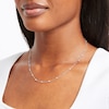 Thumbnail Image 1 of Kallati Diamond Pendant Necklace 5/8 ct tw Baguette/Round/Princess 14K White Gold 18.5"