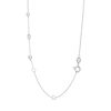 Thumbnail Image 2 of Kallati Diamond Pendant Necklace 5/8 ct tw Baguette/Round/Princess 14K White Gold 18.5"