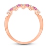 Thumbnail Image 4 of Kallati Round-Cut Natural Pink Sapphire Ring 1/10 ct tw Diamonds 14K Rose Gold