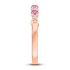 Thumbnail Image 5 of Kallati Round-Cut Natural Pink Sapphire Ring 1/10 ct tw Diamonds 14K Rose Gold