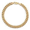 Thumbnail Image 0 of Men's Hollow Curb Chain Bracelet 14K Yellow Gold 8.5" 6.2mm