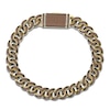 Thumbnail Image 0 of Men's Brown Diamond Curb Chain Bracelet 1-1/2 ct tw 10K Yellow Gold 8.25"
