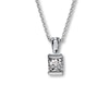 Thumbnail Image 0 of Diamond Solitaire Necklace 1/3 Carat Round Ideal-cut 18K White Gold