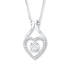 Thumbnail Image 0 of Diamond Heart Necklace 1/3 carat tw 14K White Gold