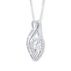 Thumbnail Image 1 of Diamond Heart Necklace 1/3 carat tw 14K White Gold