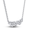 Thumbnail Image 1 of Diamond Wave Necklace 1/4 ct tw Round 10K White Gold
