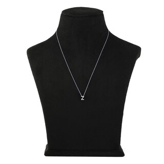 9ct Yellow Gold Diamond Initial 'Z' Necklace main image 1
