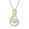 Thumbnail Image 0 of Convertibilities Diamond Necklace 1/4 ct tw Sterling Silver/10K