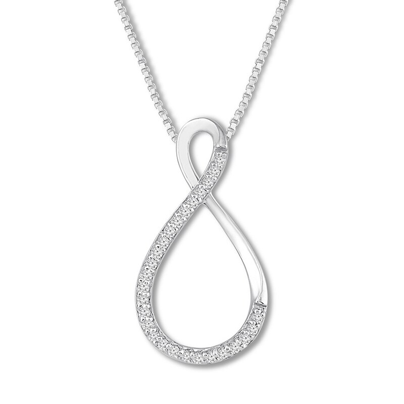 Convertibilities Diamond Necklace 1/4 ct tw Sterling Silver/10K