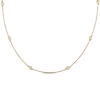 Thumbnail Image 0 of Diamond Station Necklace 1/4 carat tw Bezel-set 14K Yellow Gold