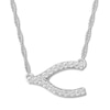Thumbnail Image 0 of Wishbone Necklace 1/10 ct tw Diamonds Sterling Silver