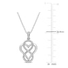Thumbnail Image 2 of Diamond Necklace 1/20 ct tw Round Sterling Silver