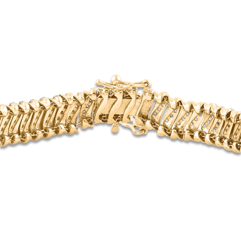 Diamond Bracelet 5 ct tw Round 14K Yellow Gold