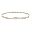 Thumbnail Image 0 of Diamond Link Anklet 1/20 ct tw Round 14K Yellow Gold 9"