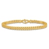Thumbnail Image 0 of High-Polish Curb Chain Bracelet 24K Yellow Gold 7.5" 5.0mm