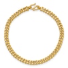 Thumbnail Image 2 of High-Polish Curb Chain Bracelet 24K Yellow Gold 7.5" 5.0mm