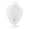Thumbnail Image 3 of Kallati Emerald & Diamond Curve Necklace 3/8 ct tw 14K Yellow Gold 18"
