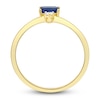 Thumbnail Image 1 of Natural Blue Sapphire Ring 1/20 ct tw Diamonds 14K Yellow Gold