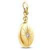 Thumbnail Image 1 of Charm'd by Lulu Frost Diamond Puffed Oval Charm 1/6 ct tw 10K Yellow Gold
