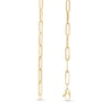 Thumbnail Image 2 of Kallati Diamond Paperclip Necklace 3/4 ct tw Round/Baguette 14K Yellow Gold 16"