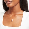 Thumbnail Image 1 of Kallati Round-Cut Natural Pink Sapphire Necklace 1/3 ct tw Diamonds 14K Rose Gold 18"