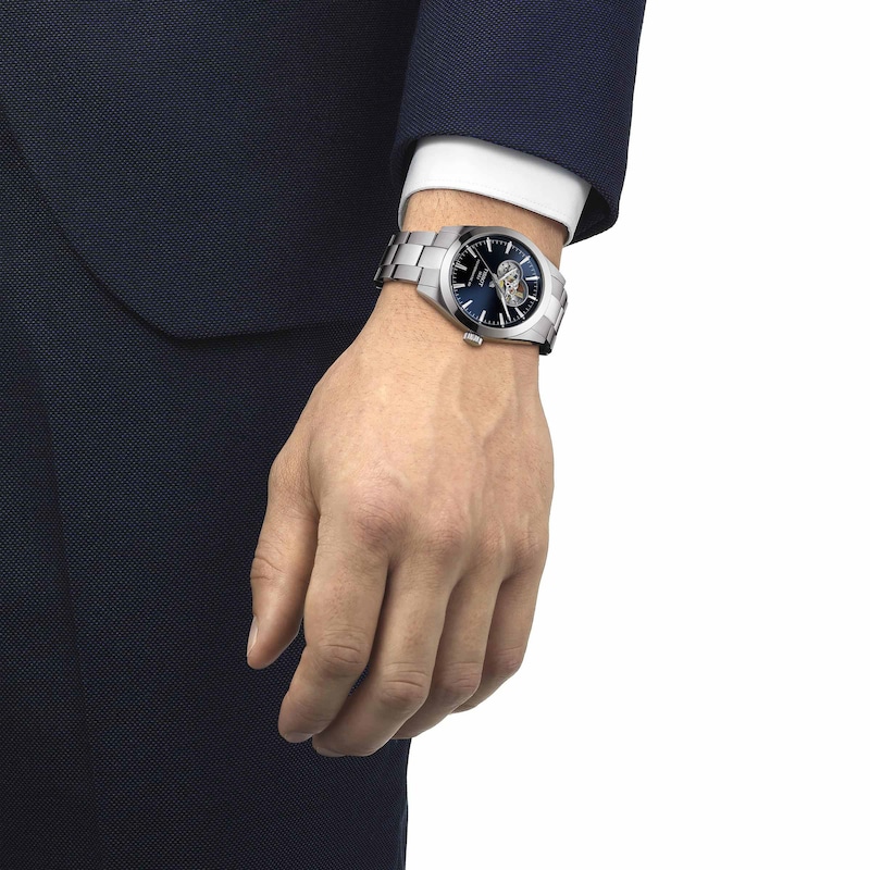 Tissot Gentleman Powermatic 80 Open Heart Men's Watch T1274071104101