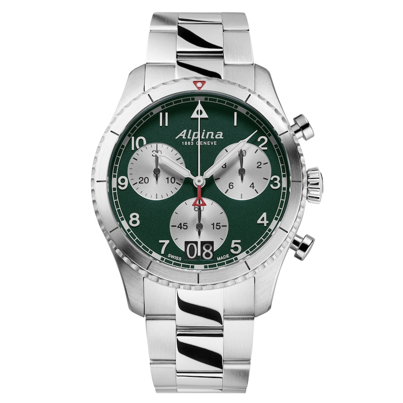 Alpina Startimer Pilot Quartz Chronograph Men's Watch AL-372GRS4S26B