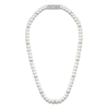 Thumbnail Image 0 of 1933 by Esquire Men's Freshwater Cultured Pearl & Natural White Topaz Necklace Sterling Silver 22"