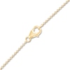 Thumbnail Image 1 of Children's Cultured Pearl & Diamond Necklace 1/20 ct tw 14K Yellow Gold 13"