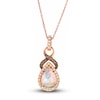 Thumbnail Image 0 of Le Vian Opal Necklace 1/3 ct tw Diamonds 14K Strawberry Gold