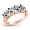 Thumbnail Image 0 of Le Vian Natural Blue Topaz Ring 1/6 ct tw Diamonds 14K Strawberry Gold