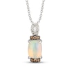 Thumbnail Image 0 of Le Vian Natural Opal Necklace 1/6 ct tw Diamonds 14K Vanilla Gold