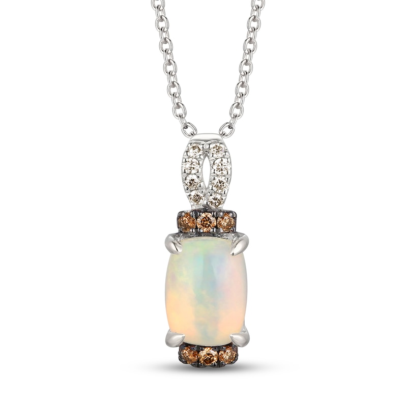 Le Vian Natural Opal Necklace 1/6 ct tw Diamonds 14K Vanilla Gold